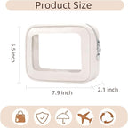 3PCS Diaper Bag Organizer Pouch Set，Clear Organizer Bags,TSA Approved Toiletry Bag,Clear Waterproof Cosmetic Bags with Zipper