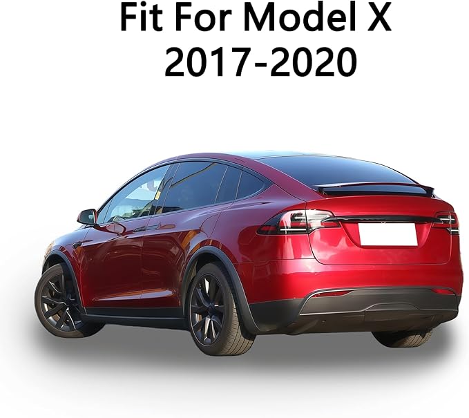 Side Mirror Cover for Tesla Car Exterior Accessories ABS Plastic Outside Cap (Pack of 2)(Model X 2017-2020 Gloss Black)