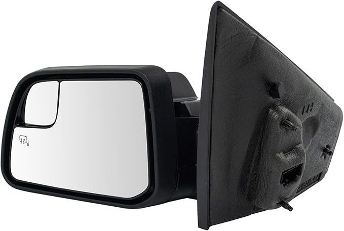TRQ Driver & Passenger Side Power Heated Mirror Set Paint to Match Spotter Glass with Puddle Light Compatible with 2011-2014 
