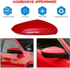 Red Right Mirror Cap Cover For Honda Civic 2016 2017 2018 2019 2020 2021 Rearview Mirror Cap Replacement (Red Right Side)