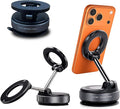 360 Adjustable Vacuum Magnetic Phone Holder for Car Dashboard – Suction Cup Magnetic Car Phone Mount for iPhone 17 Pro Max, Universal Hands Free Magnetic Cell Phone Holder