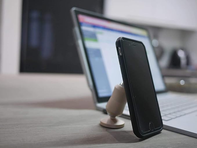 The Original Dual Magnetic Movable Phone Holder and Tablet Mount (Silver)