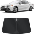 TINGLU Sun Shade for Toyota Camry LE XLE Hybrid SE XSE Sedan 2018-2024 Accessories Windshield Sun Shade Window Shade UV Rays Protection Sun Visor Cover with Steering Wheel Sunshade Storage Bag