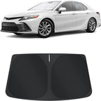 TINGLU Sun Shade for Toyota Camry LE XLE Hybrid SE XSE Sedan 2018-2024 Accessories Windshield Sun Shade Window Shade UV Rays Protection Sun Visor Cover with Steering Wheel Sunshade Storage Bag