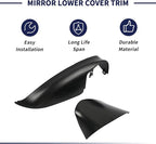 Mirror Lower Cover Trim ＆ Base Kit Right Passenger Side Fit for Mazda CX-5 2015 2016 (With Mirror Light Version), Rearview Wing Bottom Cap Lower Holder Frame House ＆ Triangle Base Assembly
