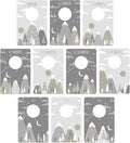 Canopy Street Gender Neutral Closet Clothing Dividers/Trendy Mountain Closet Organizer for Boy Or Girl Newborn to 4T Clothes 