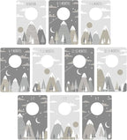 Canopy Street Gender Neutral Closet Clothing Dividers/Trendy Mountain Closet Organizer for Boy Or Girl Newborn to 4T Clothes 