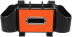 Ciieeo Car Headrest Organizer with Integrated Cup Holder and Tissue Box - Versatile Backseat Storage & Purse Hanger for Vehicle Interior Organization - Fits Most SUV & Sedans (Orange)