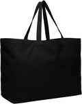Extra Large Canvas Tote Bag - Big Reusable Grocery Shopping Heavy Duty Foldable