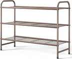 Kitsure Shoe Rack - Stainless Steel Shoe Organizer, Sturdy Shoe Rack for Closet and Front Door Entrance, Free Standing Shoe S
