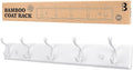Badiano Wooden Coat Rack, Wall-Mounted Organizer for Closet, Entryway, Hallway, Foyer, Bedroom, Heavy Duty Double Hooks for H