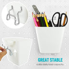 G.CORE Peg Board Organizer 21 Pack, Pegboard Accessories with Baskets Cups Hooks - 1/8" & 1/4" Peg Board Wall Tool Organizers