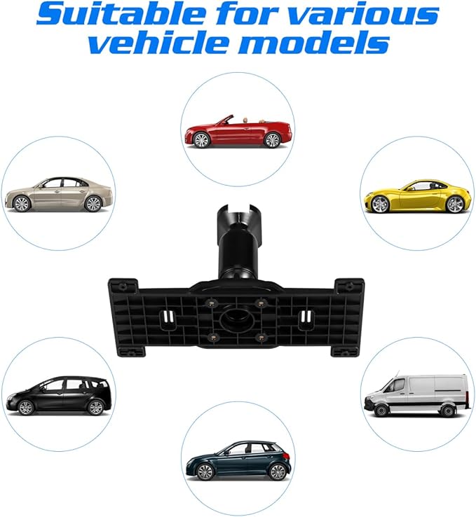 Lurrose Dash Cam Mirror Mount, Rear View Mirror Dash Cam Mount Back Plate Panel Kit for 5.5" - 12" Rearview Car Rear View