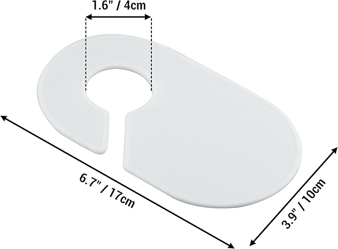 20 Pack Clothing Rack Size Dividers Blank Closet Separators for Clothes Baby Closet Size Divider Hooks Wardrobe Large Hangers