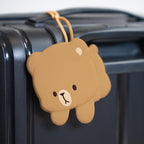 Milk and Mocha Luggage Tag Set Authorized Milkmochabear Merchandise Cute Adorable Silicone with Name ID Card Suitcase Label T