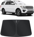 TINGLU Sun Shade for Ford Expedition SUV 2018-2024 2025 Accessories Windshield Sun Shade Window Shade UV Rays Protection Sun Visor Cover with Steering Wheel Sunshade Storage Bag