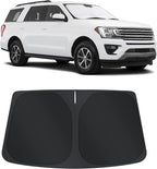TINGLU Sun Shade for Ford Expedition SUV 2018-2024 2025 Accessories Windshield Sun Shade Window Shade UV Rays Protection Sun Visor Cover with Steering Wheel Sunshade Storage Bag