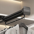 Pull-out Clothes Rail, Extendable Clothes Hanger, Closet Clothes Rod, Aluminum Alloy Valet Rod, Damping Slide Rail, Bearing W
