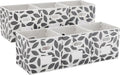 MAX Houser Fabric Storage Bins Cubes Baskets Containers with Dual Plastic Handles for Home Closet Bedroom Drawers Organizers,