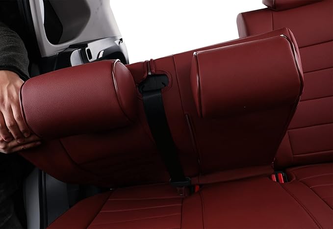 EKR Rav4 Seat Covers Custom Fit for Toyota Rav4 (Only Hybrid) 2019-2025 LE,XLE,XLE Premium,Limited,Woodland Edition, Leather 