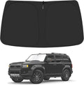 Windshield Sun Shade for 2024 2025 2026 Toyo'ta Land Cruiser Accessories, Foldable Window Sunshade Sun Visor Protector, Front Windshield Sunshade Sun Shield Blocks UV Rays Heat