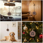 Wood Car Air Freshener — Vegvisir Handmade Unscented DIY Essential Oil Hanging Diffuser with Felt Insert — Add Your Own Oils 