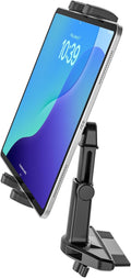 Car CD Slot Mount Tablet Holder with Adjustable Arm, Universal 360° Rotation Truck CD Player Tablet Holder for 4-13" iPad Pro Air Mini, Phone, Galaxy Z Fold, Fire HD