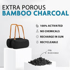 Timgle 2 Pack Car Air Freshener, Lasts 365+ Days, No Chemicals 100% Activated Bamboo Charcoal Fragrance, Free Deodorizer, Nat