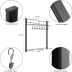 Hat Rack for 45 Baseball Caps with 10 Clips 3 Tier Hat Organizer for Wall Multi-functional Hat Hanger Metal Hat Holder at Clo