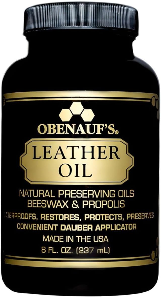 Obenauf's Leather Oil - Leather Conditioner (8oz) - Restore and Protect Leather Boots, Jackets, Purses as Well as Car Leather
