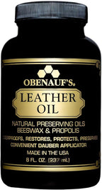 Obenauf's Leather Oil - Leather Conditioner (8oz) - Restore and Protect Leather Boots, Jackets, Purses as Well as Car Leather