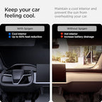 Spigen CryoShade Front Windshield Sunshade for All Tesla Model S 2025/24/23 (2012 to Current)