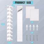 2 Pack Hat Organizer for Baseball Caps, Hat Rack for Wall with Strong Adhesive, Hold Up to 20 Hats, Hat Rack for Door Closet,