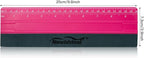 NEWISHTOOL Vinyl Wrap Squeegee for Vinyl, Big Size Wallpaper Smoothing Squeegee, 3 Pack 25CM Decals Squeegee with Ruler & Micro Suede Felt Edge for Sign Making Graphic Window Tint Film Application