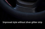 Valleycomfy Steering Wheel Cover with Microfiber Leather for Car Truck SUV 15 inch (Black)
