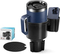 Car Cup Holder Expander W/Offset Adapter, 2-in-1 Cup Holder Extender for Large Bottles up to 4.3", Adjustable Base Fits Stanl