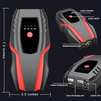 12v Auto Jump Starter Peak Current 2000A (8.0L Gas and 5.0L Diesel Engine), Car Lithium Battery Charger Jumper Cable Pack,