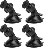 4 Pack Universal Car Dash Cam Mount - Vacuum Suction Cup Holder with 4 Interchangeable Heads for GPS Navigation and Dashboard Recorder(Screw Heads)