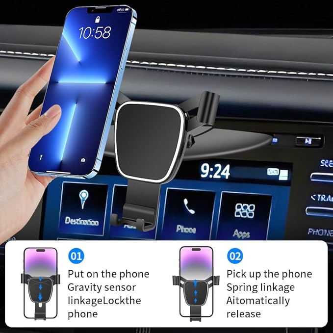 Car Phone Mount Holder For Toyota Tacoma 2000-2015，Sienna 2004-2020，4Runner 2002-2009 Auto Accessories Navigation Bracket Interior CD Slot Mount Screen Decoration dash board Mobile Cell Phone case