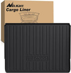 Nilight Cargo Mats for Ford Bronco 4 Door 2021 2022 2023 2024 2025 All Weather Protection Heavy Duty Cargo Liners