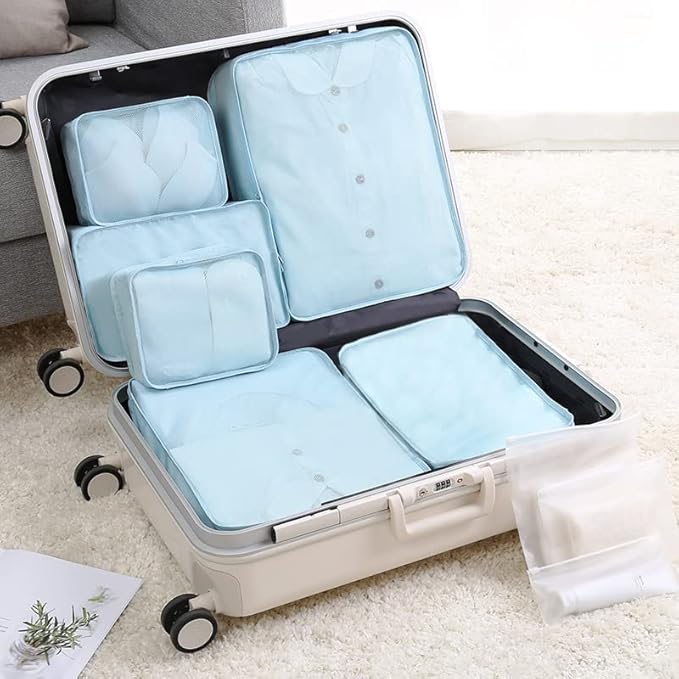 Packing cubes for Travel CALACH Luggage Organizer Bags 6 Set Packing Cubes for Suitcases Travel Essentials for Carry on Mesh 