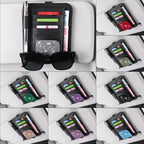 Bling Car Sun Visor Organizer, Rhinestone Multi-Pocket Truck Visor Organizer Pouch with Visor Pen Holder,Glasses Holder,Universal Sunvisor Organizers for Most Cars SUVs -Purple