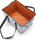 Foraineam Reusable Grocery Bags Set Durable Heavy Duty Tote Bag Collapsible Grocery Shopping Box Bag with Reinforced Bottom