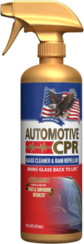 Glass Cleaner & Rain Repellent – Premium Ceramic 2-in-1 Formula Cleans & Protects – Streak-Free Shine for Windshields, Window