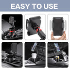 Car Cup Holder Phone Mount, Universal Auto Cell Phone Stand with Drink Expand Cup Holder,2 in 1 Multifunctional Car Cup Holde