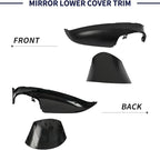 Mirror Lower Cover Trim ＆ Base Kit Right Passenger Side Fit for Mazda CX-5 2015 2016 (With Mirror Light Version), Rearview Wing Bottom Cap Lower Holder Frame House ＆ Triangle Base Assembly
