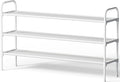 Kitsure Extra-Long Shoe Rack for Closet, Shoe Organizer for Front Door Entrance, Stackable Shoe Shelf, Detachable Closet Orga