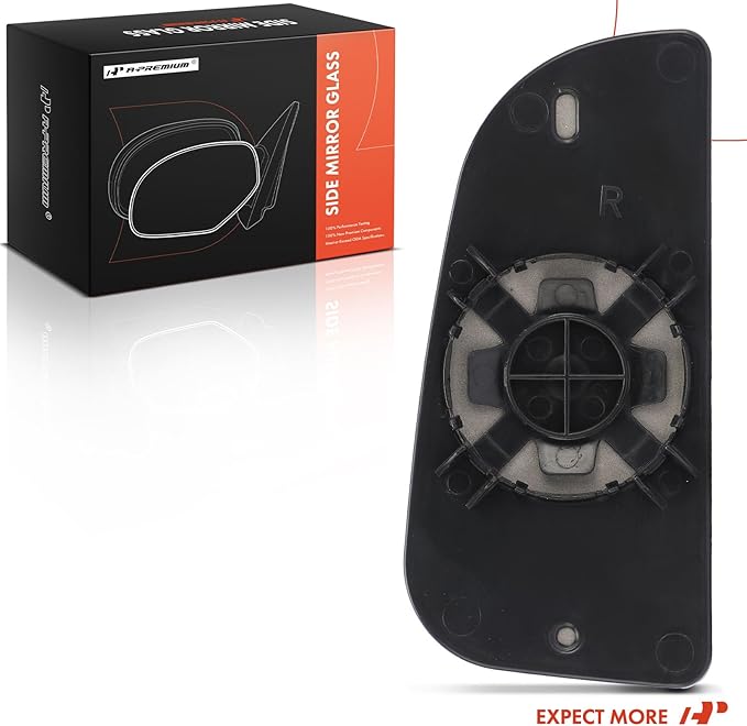 A-Premium Right Passenger Side Lower Mirror Glass - Compatible with 2009-2024 Dodge Ram 1500 2500 3500 - Towing Mirror Convex with Backing Plate, Replace# 68067730AA
