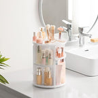 HBlife 360 Rotating Makeup Organizer Adjustable Carousel Large Capacity Revolving Perfume Organizer Skincare Organizers Cosme