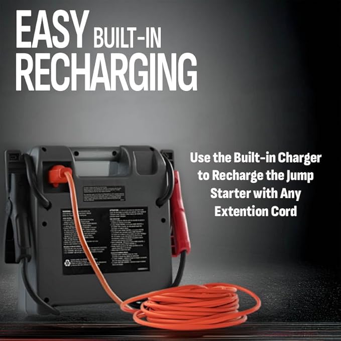 Schumacher Electric DSR Pro 1800A Heavy-Duty Car Battery Jump Starter and Portable Power Station, Professional Grade, 12V DC